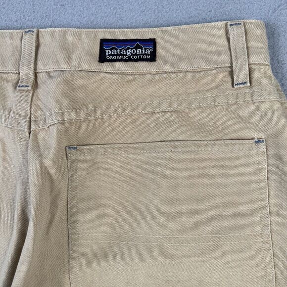 Patagonia Canvas Pants Women’s‎ 10 Beige Straight Leg High Rise Trousers - Picture 16 of 16